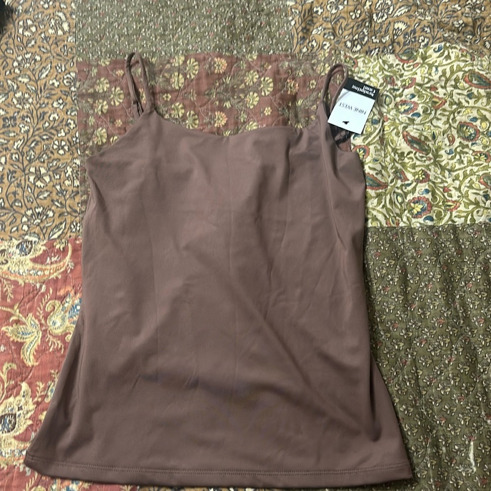 Brown tank top
